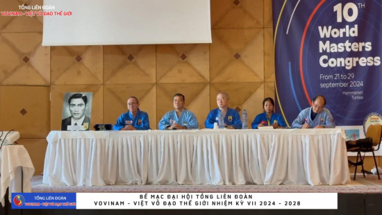 Bế mạc Đại hội Tổng Liên đoàn Vovinam - Việt Võ Đạo Thế giới - nhiệm kỳ VII 2024 - 2028.