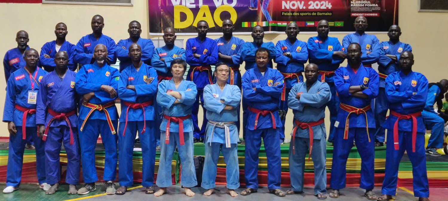 Phóng sự đài truyền hình QG Mali đưa tin Bộ trưởng TDTT tiếp phái đoàn Vovinam-VVĐ Quốc tế